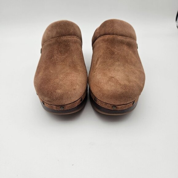 Vionic Kacie Tan Brown Suede Clogs Mules Slip On Womens Sz 6 NEW - Picture 3 of 8